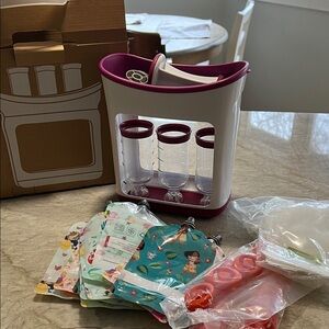 White and Purple Baby Food Maker